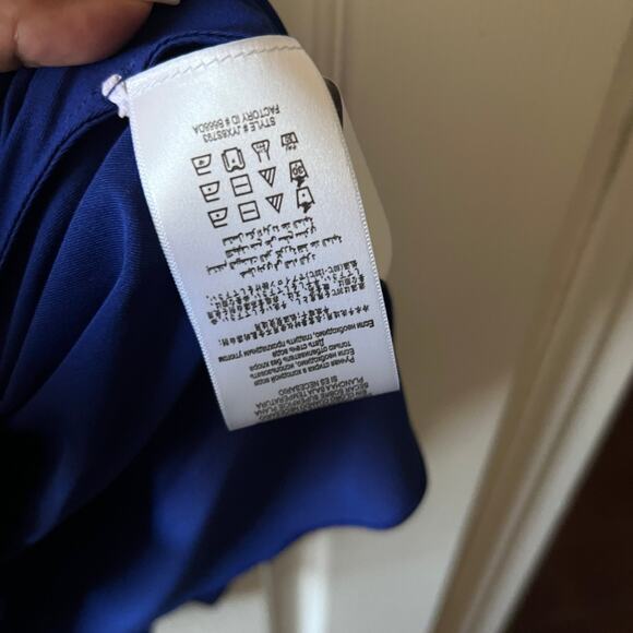 NWT BCBGMAXAZRIA Cobalt Mesh Panel Dress – Size M - Picture 3 of 4